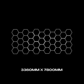 39pc Hexagon LED Lighting Grid 1