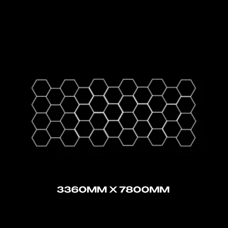 39pc Hexagon LED Lighting Grid 1