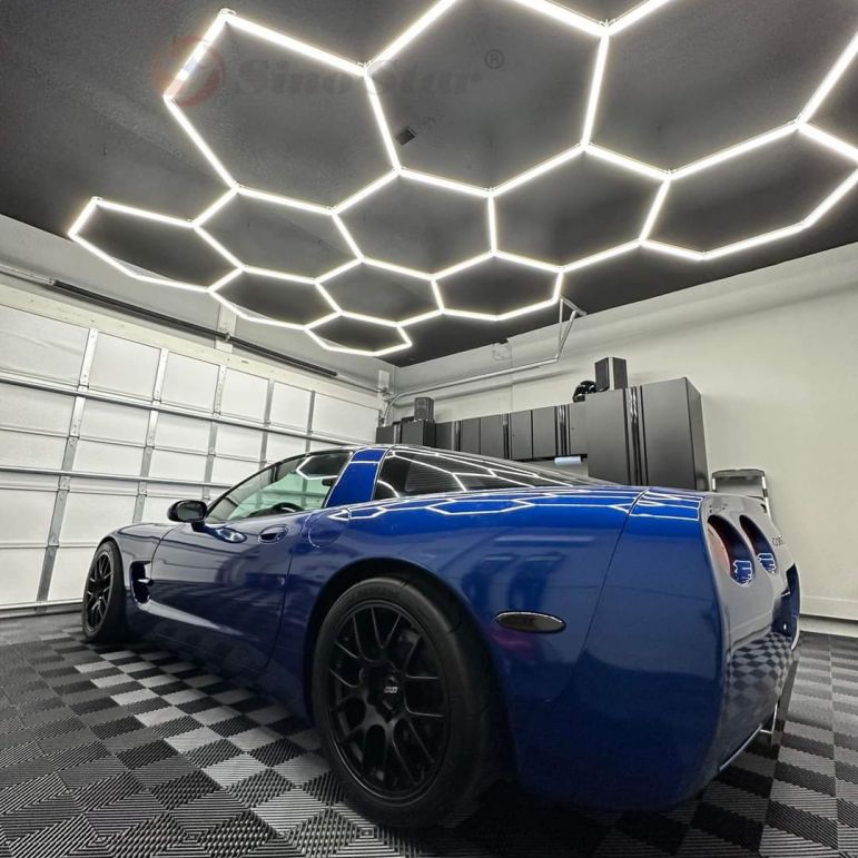 39pc Hexagon LED Lighting Grid 4