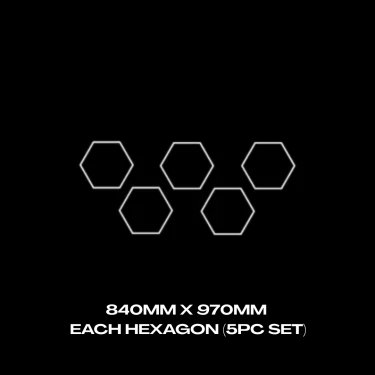 1pc Hexagon Grid (Set of 5pc) - Standard 840mm x 970mm Each 1