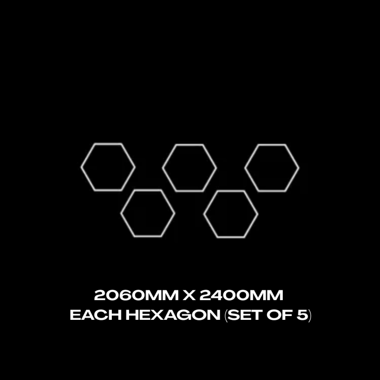1pc Hexagon Grid (Set of 5pc) - Extra Large 2400mm x 2060mm Each 1