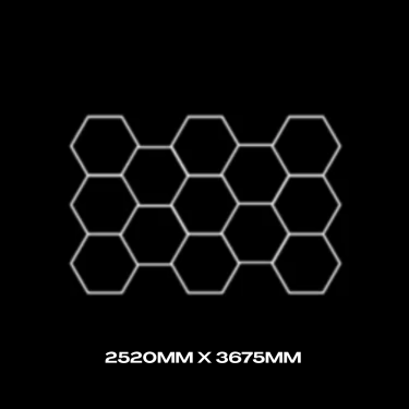13pc Hexagon Grid - Standard 3880mm x 2520mm 1