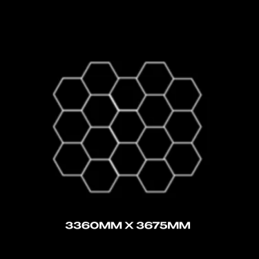 17pc Hexagon Grid - Standard 3880mm x 3360mm 1