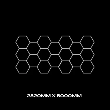 18pc Hexagon Grid - Standard 5335mm x 2520mm 1