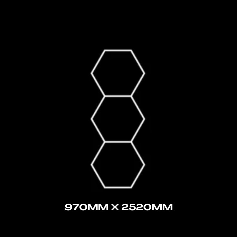 3pc Hexagon Grid