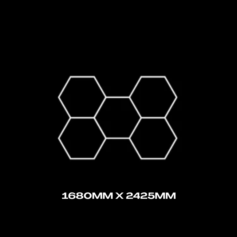 5pc Hexagon Grid - Standard 1680mm x 2425mm 1