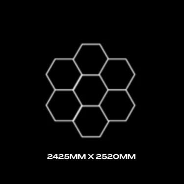 7pc Hexagon Grid - Standard 2425mm x 2520mm 1