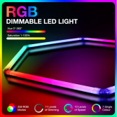 2pc Hexagon LED RGB Lighting Grid
