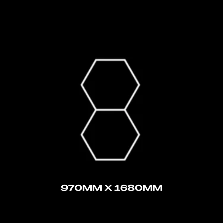 2pc Hexagon Grid