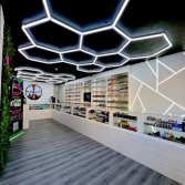3pc LED Hexagon Grid Design