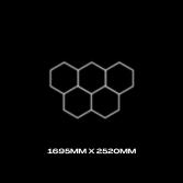 5pc Hexagon Lighting Grid