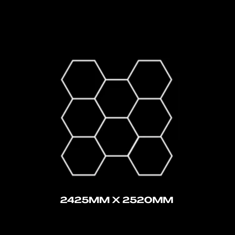 8pc Hexagon LED Lighting Grid