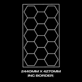 14pc Hexagon Grid & Border