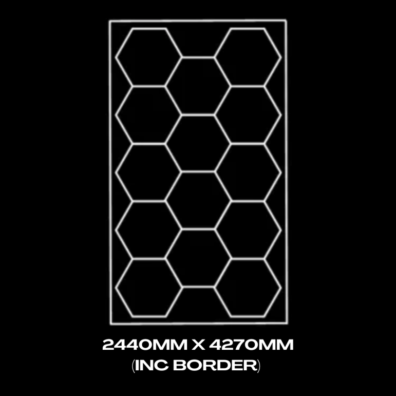 14pc Hexagon Grid & Border