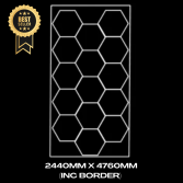 15pc Hexagon LED Grid & Border