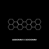 11pc Hexagon Grid Design 2 - Standard 1680mm x 5335mm 1