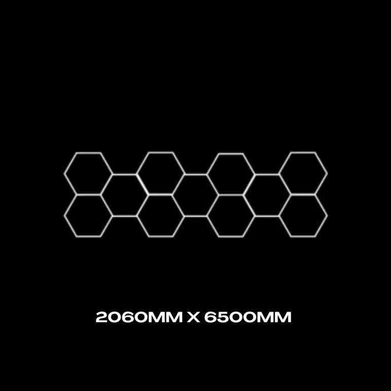 11pc Hexagon Grid Design 2 - Large 2060mm x 6545mm 1
