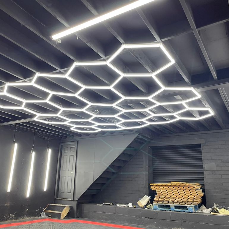 38pc Hexagon Grid LED Lighting Grid