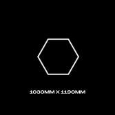 1pc Hexagon Grid