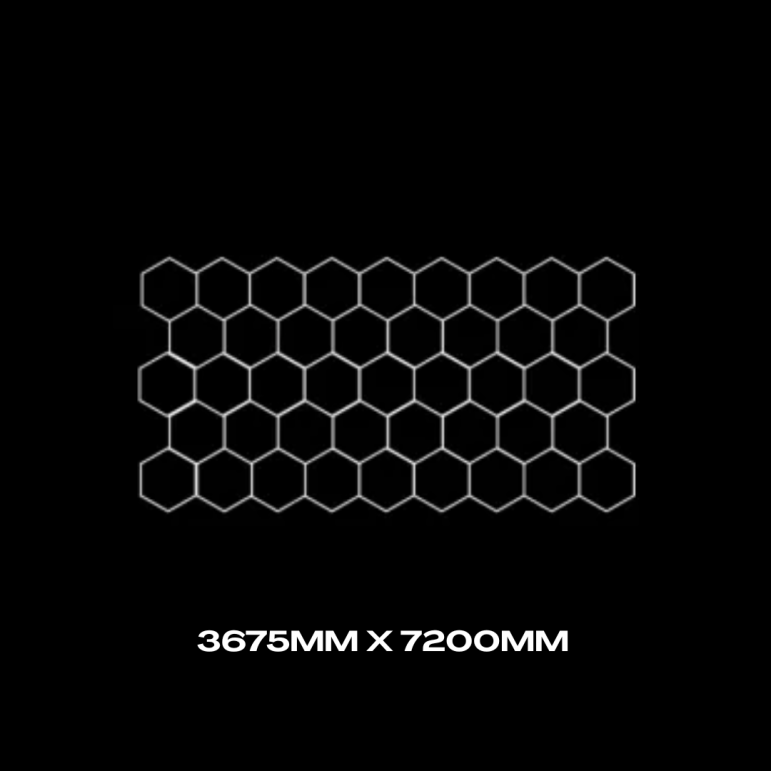 43pc Hexagon LED Lighting Grid