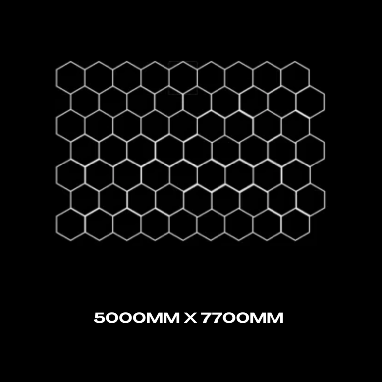 63pc Hexagon LED Lighting Grid 1